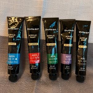 Acrylic Paint Set - All new. 9- .74 oz